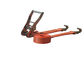 800 - 10,000 kg Orange Or Customized Color Cam Buckles Tie Down Ratchet Straps