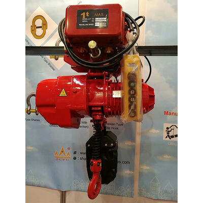 औद्योगिक उत्थापन के लिए पावर ट्रॉली और 2 स्पीड फ़ंक्शन के साथ 2 टन 380V 440V इलेक्ट्रिक चेन होइस्ट